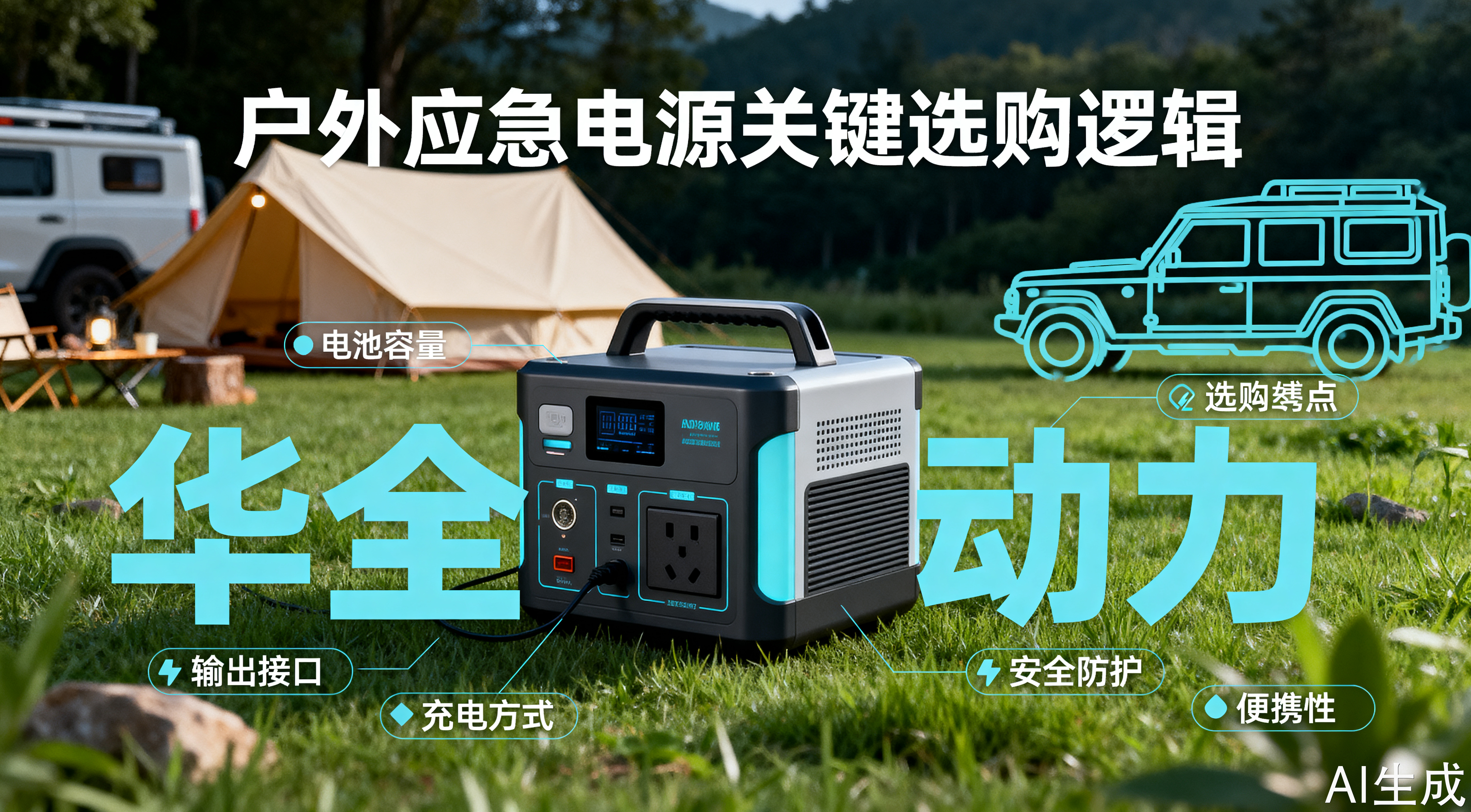 户外应急电源怎么选？这份备电攻略请收好